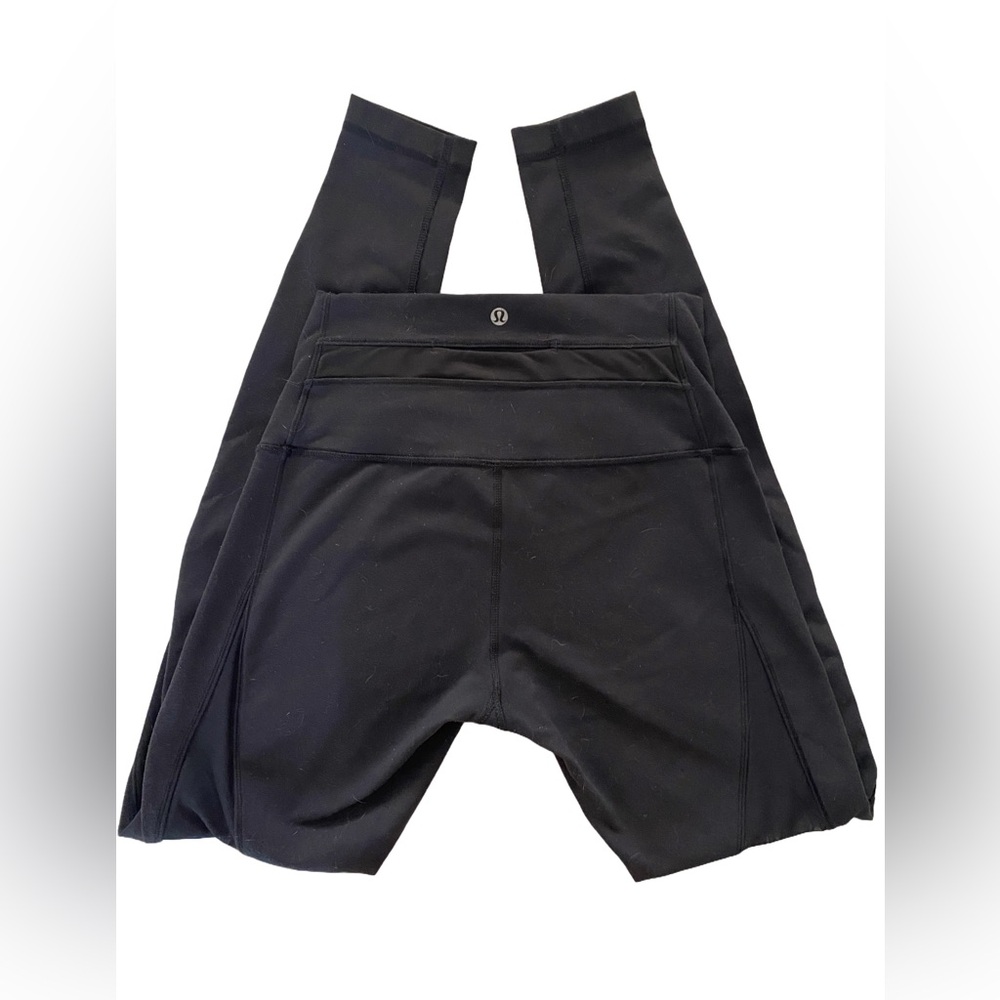 lululemon Leggings with mesh side detail